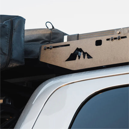 Sherpa 140844 The Diablo Roof Rack for RAM 2500 / 3500 Crew Cab Trucks without Clearance Lights - Full-Length Aluminum, 1/4" Side Panels, Modification Required, Black Textured Powder Coated