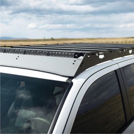 Sherpa 144744 The Capitol Half Height Roof Rack for Toyota 4Runner 6th Gen - Full-Length Aluminum, 1/4" Side Panels, Drill-Free No Modification, Black Textured Powder Coat Finish