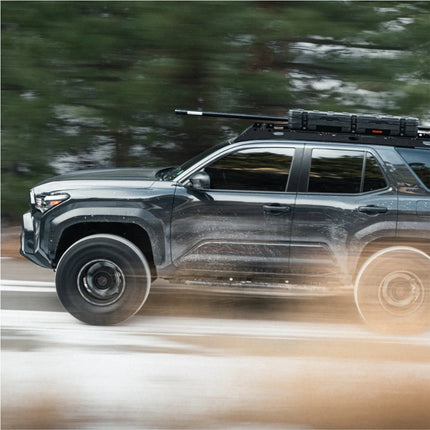 Sherpa 144844 The Capitol Full Height Roof Rack for Toyota 4Runner 6th Gen - Full-Length Aluminum, 1/4" Side Panels, Drill-Free No Modification, Black Textured Powder Coat Finish