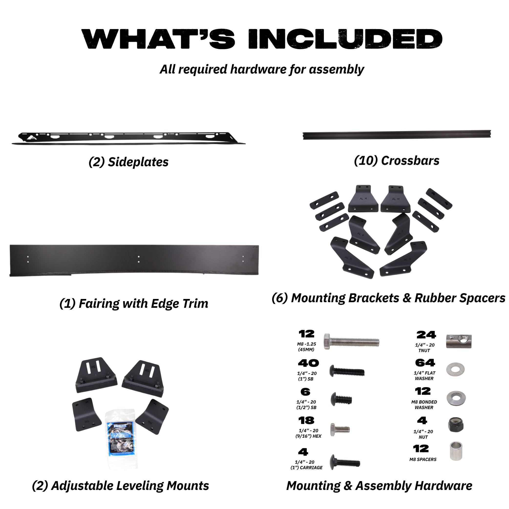 Sherpa - The Atlas Half Height/Single Row Light Aluminum Roof Rack with Crossbars Made for 2024-25 Land Cruiser / Lexus GX550 - Drill Free Rack for Tents; Kayaks; Bikes; Skis Made in the USA
