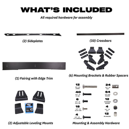 Sherpa - The Atlas Half Height/Single Row Light Aluminum Roof Rack with Crossbars Made for 2024-25 Land Cruiser / Lexus GX550 - Drill Free Rack for Tents; Kayaks; Bikes; Skis Made in the USA