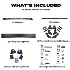 Sherpa - The Atlas Full Height Aluminum Roof Rack with Crossbars Made for 2024-25 Toyota Land Cruiser / Lexus GX550 - Drill Free Rack for Tents; Kayaks; Bikes; Skis Made in the USA