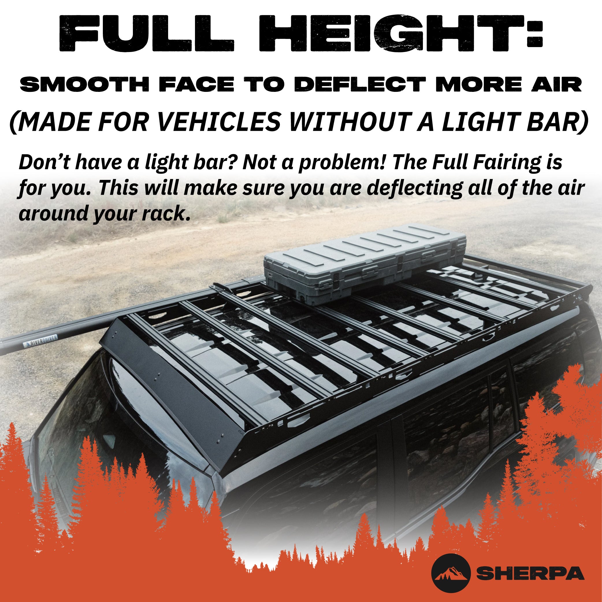 Sherpa - The Atlas Full Height Aluminum Roof Rack with Crossbars Made for 2024-25 Toyota Land Cruiser / Lexus GX550 - Drill Free Rack for Tents; Kayaks; Bikes; Skis Made in the USA