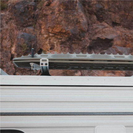 Sherpa 149700 Universal Roof Track Load Bars 60" (Pair) - Low-Profile Aluminum Crossbars for Vehicles, Canopies & Campers with M6 & M8 Track Nuts - Includes Flat & Contoured Mounting Feet