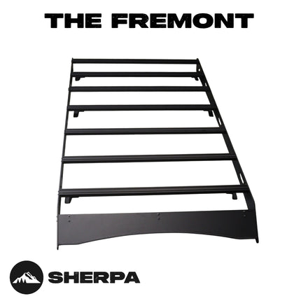 Sherpa 152744 The Fremont Half Height Roof Rack for 2019-2024 Subaru Forester - Full-Length Aluminum, 1/4" Side Panels, Drill-Free No Modification, Black Textured Powder Coat Finish