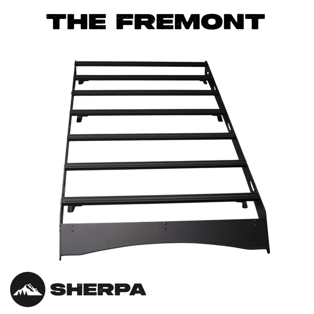 Sherpa 152744 The Fremont Half Height Roof Rack for 2019-2024 Subaru Forester - Full-Length Aluminum, 1/4" Side Panels, Drill-Free No Modification, Black Textured Powder Coat Finish