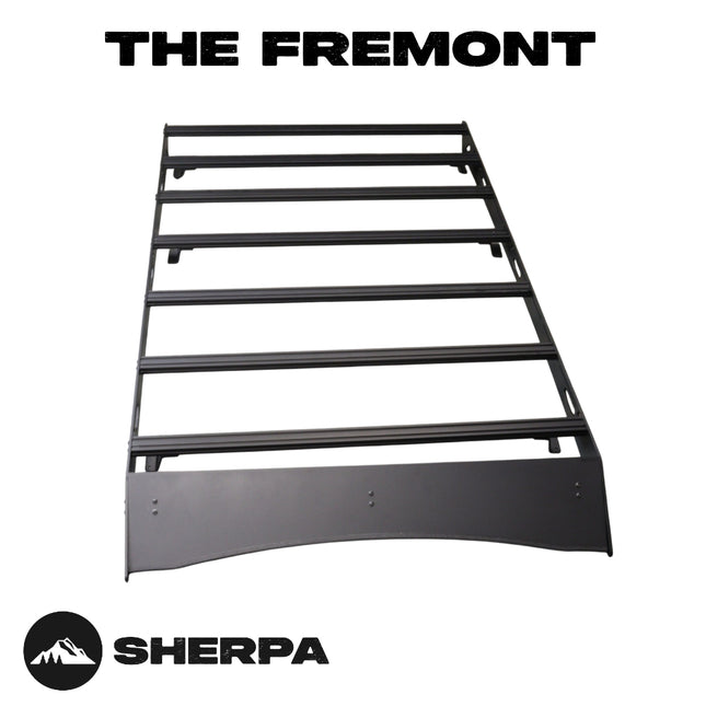 Sherpa 152844 The Fremont Full Height Roof Rack for 2019-2024 Subaru Forester - Full-Length Aluminum, 1/4" Side Panels, Drill-Free No Modification, Black Textured Powder Coat Finish