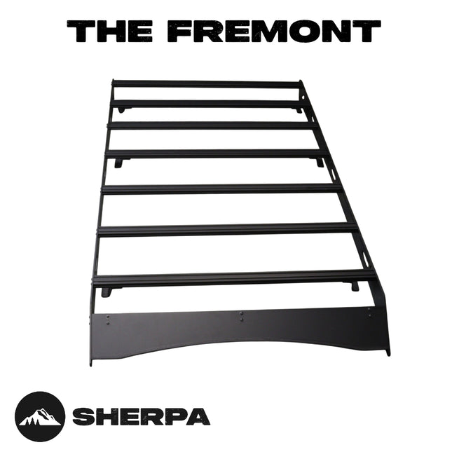 Sherpa 153744 The Fremont Half Height Roof Rack for Subaru Forester - Full-Length Aluminum, 1/4" Side Panels, Drill-Free No Modification, Black Textured Powder Coat Finish