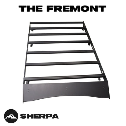 Sherpa 153844 The Fremont Full Height Roof Rack for Subaru Forester - Full-Length Aluminum, 1/4" Side Panels, Drill-Free No Modification, Black Textured Powder Coat Finish