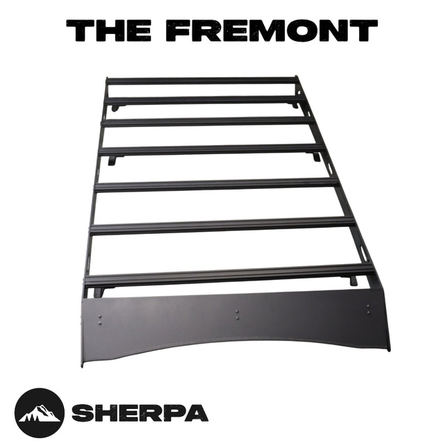 Sherpa 153844 The Fremont Full Height Roof Rack for Subaru Forester - Full-Length Aluminum, 1/4" Side Panels, Drill-Free No Modification, Black Textured Powder Coat Finish