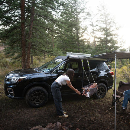Sherpa 153844 The Fremont Full Height Roof Rack for Subaru Forester - Full-Length Aluminum, 1/4" Side Panels, Drill-Free No Modification, Black Textured Powder Coat Finish