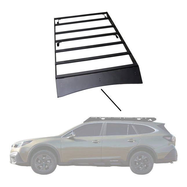 Sherpa 154844 The Olympus Full Height Roof Rack for 2015-2019 Subaru Outback - Full-Length Aluminum, 1/4" Side Panels, Drill-Free No Modification, Black Textured Powder Coat Finish