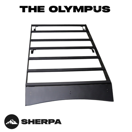 Sherpa 154844 The Olympus Full Height Roof Rack for 2015-2019 Subaru Outback - Full-Length Aluminum, 1/4" Side Panels, Drill-Free No Modification, Black Textured Powder Coat Finish