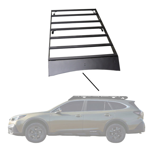 Sherpa 155844 The Olympus Full Height Roof Rack for Subaru Outback - Full-Length Aluminum, 1/4" Side Panels, Drill-Free No Modification, Black Textured Powder Coat Finish