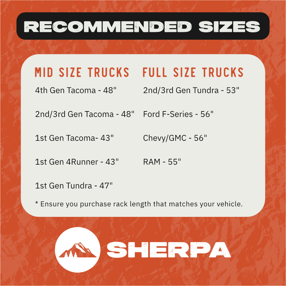 Crows Racks Sherpa 163144 Crows Nest Universal Truck Topper Rack for 6ft Bed with ...