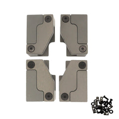 Sherpa Starlink Mini Flush Mounts – CNC-Machined Aluminum Mounting Brackets – Low-Profile Flush Mount Kit for Starlink Mini High Performance Dish – Anodized Aluminum Finish – Made in USA