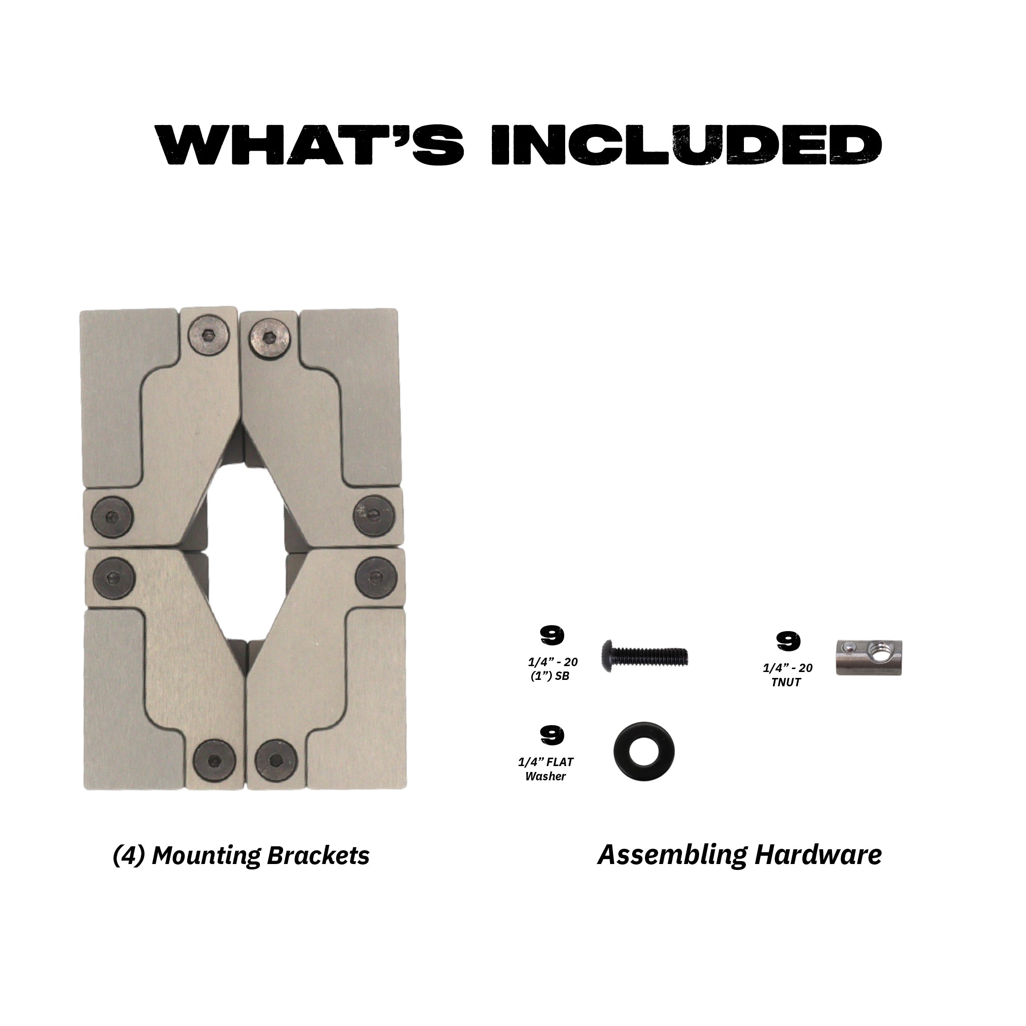 Sherpa Starlink Mini Flush Mounts – CNC-Machined Aluminum Mounting Brackets – Low-Profile Flush Mount Kit for Starlink Mini High Performance Dish – Anodized Aluminum Finish – Made in USA