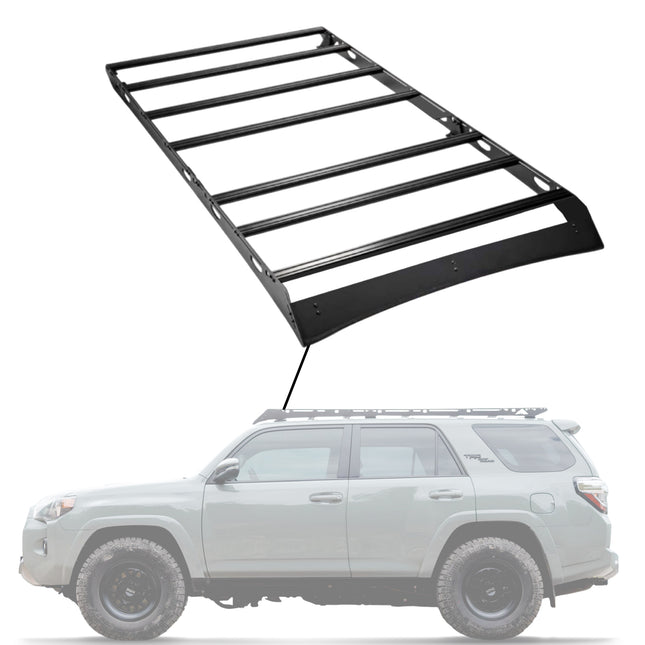 Sherpa - The Crestone Sport Half Height/Single Row Light Aluminum Roof Rack with Crossbars Made for 2010-24 Toyota 4Runner 5th Gen. - Drill Free Rack for Tents; Kayaks; Bikes; Skis Made in the USA