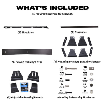 Sherpa - The Crestone Sport Half Height/Single Row Light Aluminum Roof Rack with Crossbars Made for 2010-24 Toyota 4Runner 5th Gen. - Drill Free Rack for Tents; Kayaks; Bikes; Skis Made in the USA