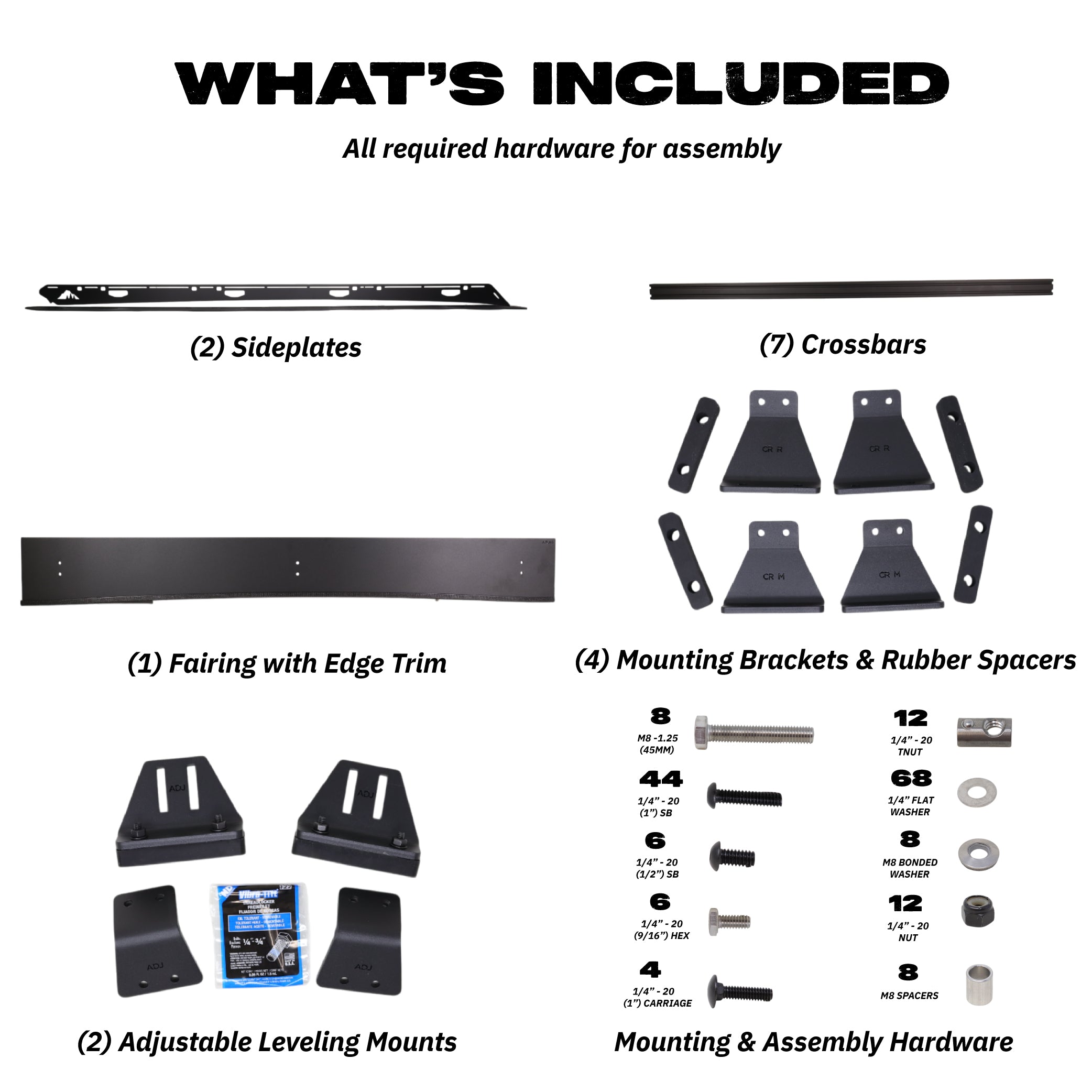 Sherpa - The Crestone Sport Full Height Aluminum Roof Rack with Crossbars Made for 2010-24 Toyota 4Runner 5th Gen. - Drill Free Rack for Tents; Kayaks; Bikes; Skis Made in the USA