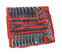 Milwaukee 48-22-9010 1/2" SAE/Metric Ratchet and Socket Wrench Set (47-Piece)