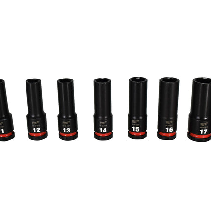 Milwaukee 49-66-6803  Impact Duty 1/2" Drive Metric Deep Well PACKOUT Socket Set (16-Piece)
