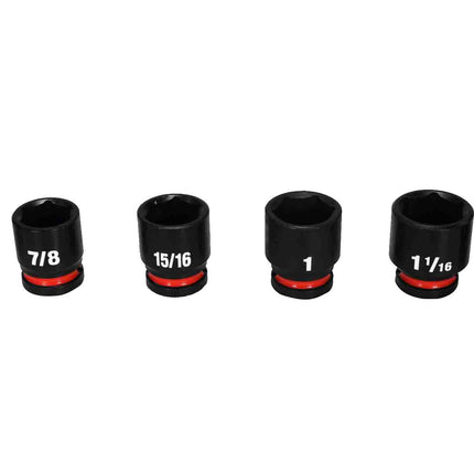 Milwaukee 49-66-6804 SHOCKWAVE Impact-Duty 1/2 in. Drive Metric and SAE Standard Impact PACKOUT Socket Set (27-Piece)