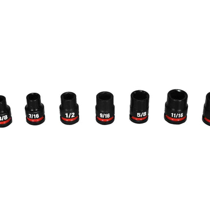 Milwaukee 49-66-6804 SHOCKWAVE Impact-Duty 1/2 in. Drive Metric and SAE Standard Impact PACKOUT Socket Set (27-Piece)