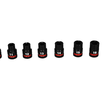 Milwaukee 49-66-6804 SHOCKWAVE Impact-Duty 1/2 in. Drive Metric and SAE Standard Impact PACKOUT Socket Set (27-Piece)