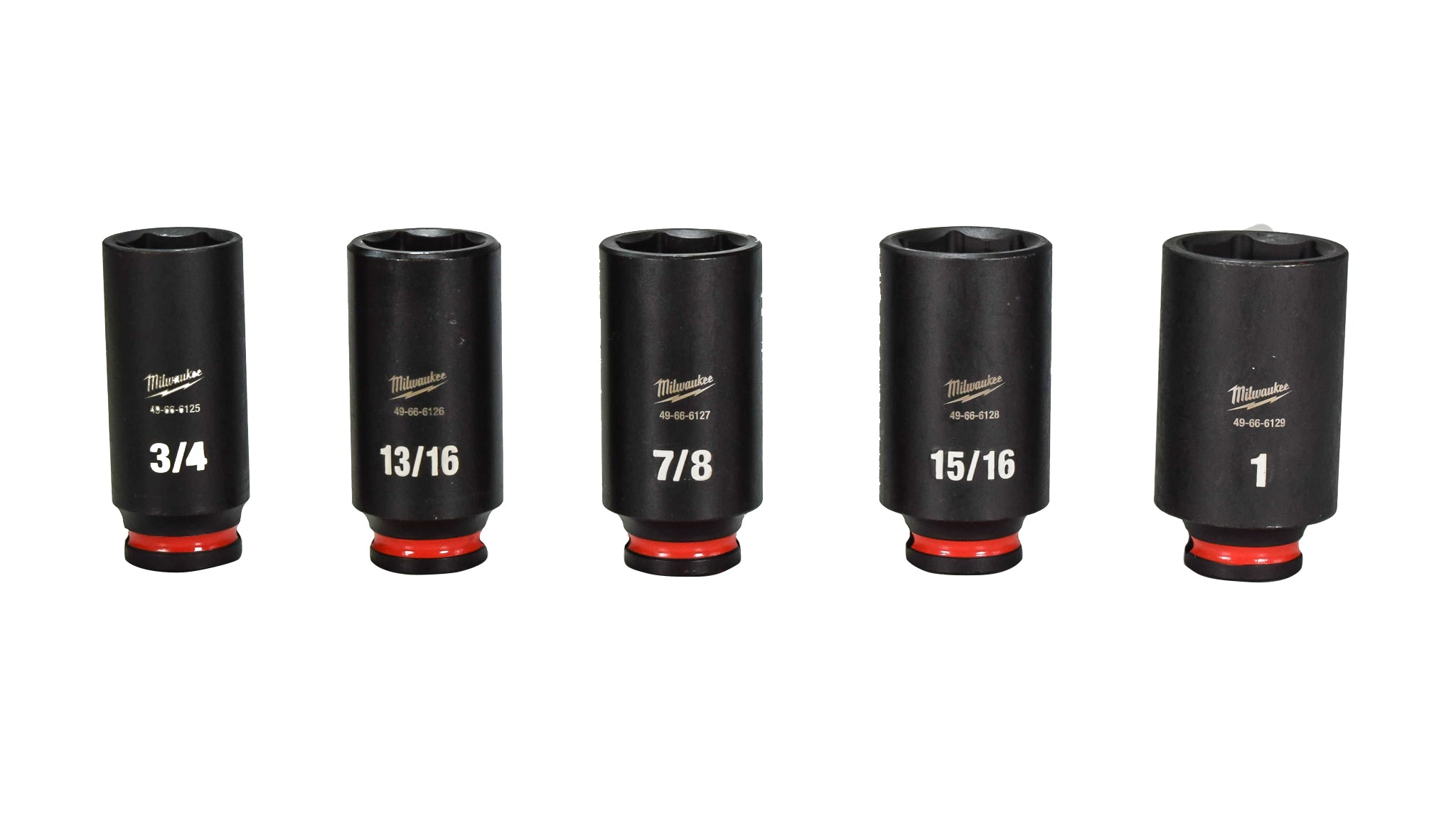 Milwaukee 49-66-7006 SHOCKWAVE 3/8 in. Drive Deep Well 6 Point Impact Socket Set (12-Piece)