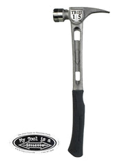 Stiletto TB3SC 15 oz TiBone III Titanium Hammer with Smooth Face Curved Handle