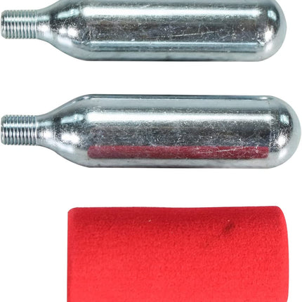 Stop & Go 100 27 Piece Bicycle Repair & Inflation Kit for Tubeless and Tube-Type Tires Works on BMX, XC, Mountain, Road, Gravel, & E-Bikes (4 Patches & 10 Rope Plugs)