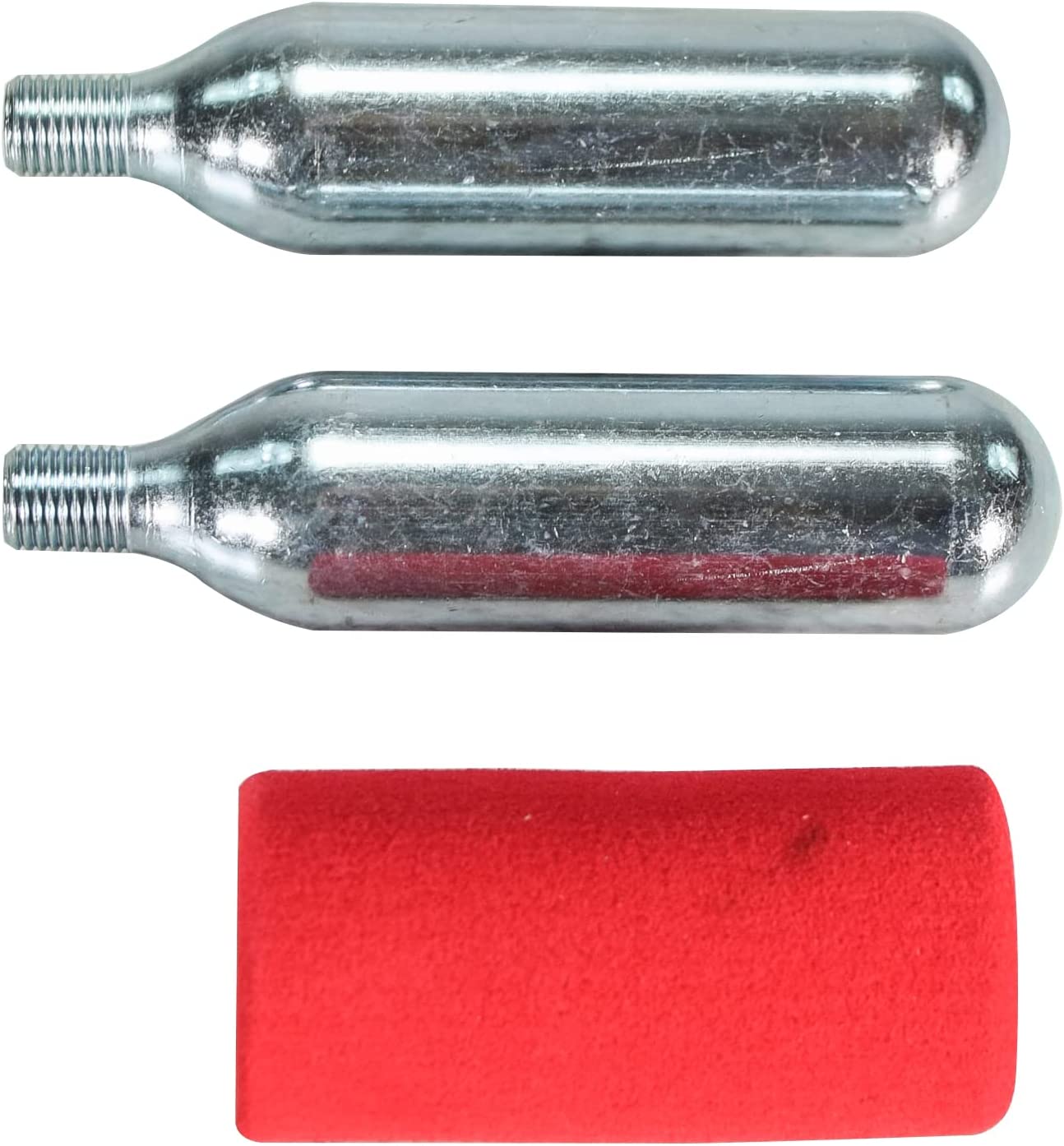 Stop & Go 100 27 Piece Bicycle Repair & Inflation Kit for Tubeless and Tube-Type Tires Works on BMX, XC, Mountain, Road, Gravel, & E-Bikes (4 Patches & 10 Rope Plugs)