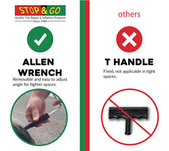 Stop & Go 1000A 22 Piece Tubeless Tire Pocket Plugger Repair Kit for Punctures and Flats on Car, Motorcycle, ATV, Jeep, Truck, & Tractor (15 Mushroom Plugs)