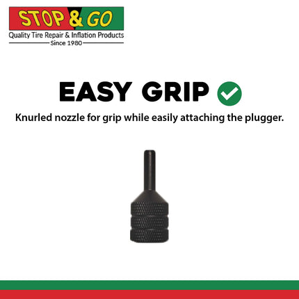 Stop & Go 1000A 22 Piece Tubeless Tire Pocket Plugger Repair Kit for Punctures and Flats on Car, Motorcycle, ATV, Jeep, Truck, & Tractor (15 Mushroom Plugs)