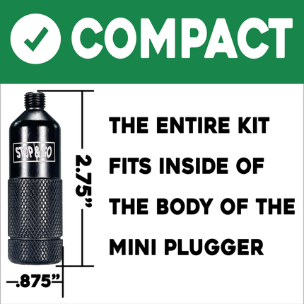 Stop & Go 200 Mini Pocket Plugger Tubeless Tire Repair Kit for Bikes & E-Bikes