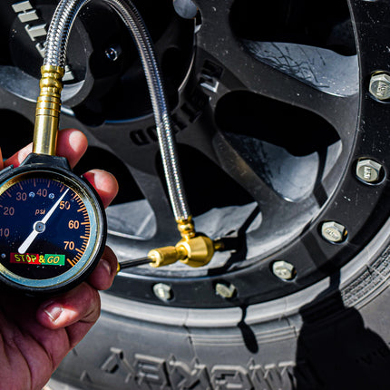 Stop & Go 2010 Rapid Analog Tire Deflator, Accurate 0-80PSI Pressure Gauge for Jeeps, 4x4, ATV, UTV, Truck, and Other Off Road Vehicles