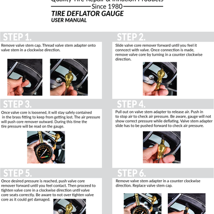 Stop & Go 2010 Rapid Analog Tire Deflator, Accurate 0-80PSI Pressure Gauge for Jeeps, 4x4, ATV, UTV, Truck, and Other Off Road Vehicles