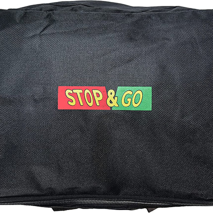 Stop & Go 2100 Portable 1.5 HP 12 Volt Dual Piston Air Compressor with 26ft Hose, Alligator Clips, Adapter Nozzles, and Carrying Bag for Cars, Motorcycles, ATVs, UTVs, Jeeps, Trucks, and Tractors