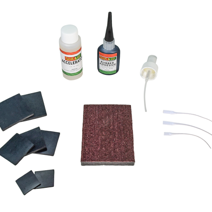 Stop & Go SW1000 14 Piece Emergency External Sidewall Tubeless Tire Repair Kit for Punctures on ATV, UTV, Trailer, Lawnmower, RZRs, Side by Side, & Golf Cart (7 Patches)