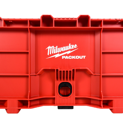 Milwaukee PACKOUT 18.6-in Heavy-Duty Tool Storage Crate – Impact-Resistant Polymer, 50 lb Capacity, Stackable or Hangable Modular PACKOUT Bin
