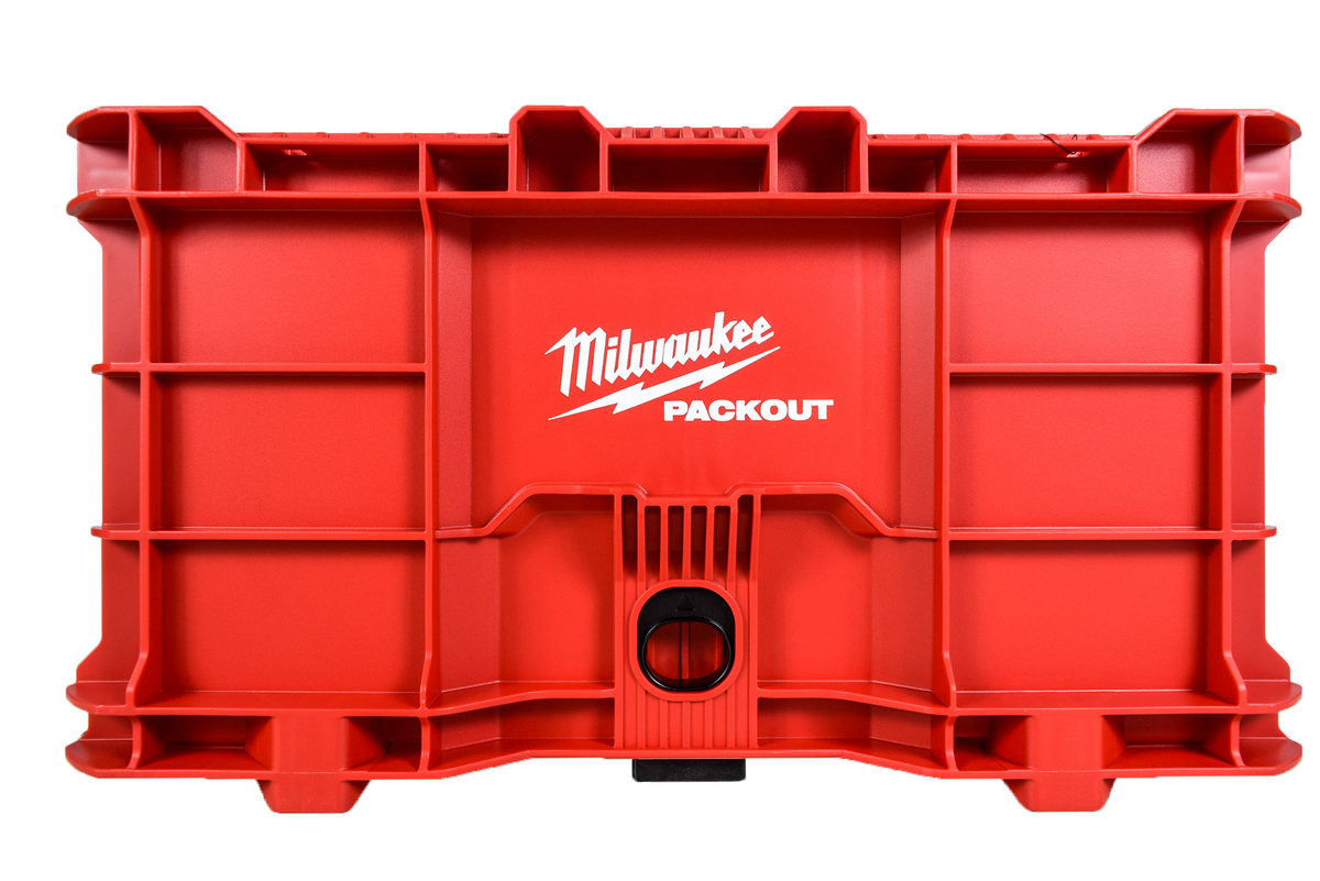 Milwaukee PACKOUT 18.6-in Heavy-Duty Tool Storage Crate – Impact-Resistant Polymer, 50 lb Capacity, Stackable or Hangable Modular PACKOUT Bin