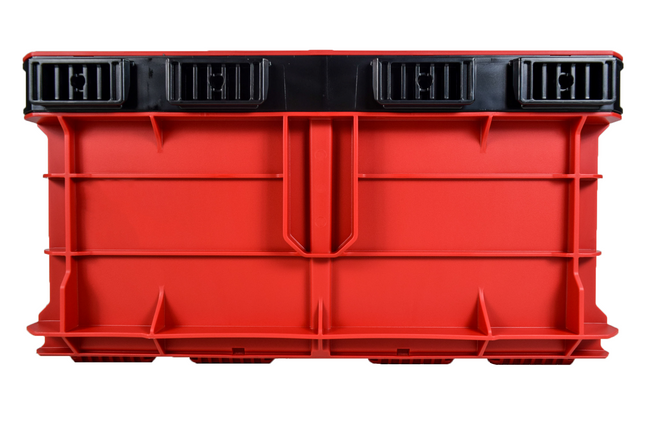 Milwaukee PACKOUT 18.6-in Heavy-Duty Tool Storage Crate – Impact-Resistant Polymer, 50 lb Capacity, Stackable or Hangable Modular PACKOUT Bin