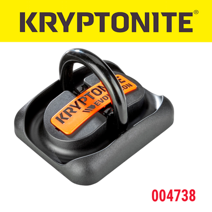 Kryptonite Evolution Ground Anchor 2.09 lbs. - Permanent Locking Point for Use Indoors or Outdoors to Keep Bicycles; E-Bikes; Scooters Safe (004738)