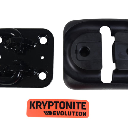 Kryptonite Evolution Ground Anchor 2.09 lbs. - Permanent Locking Point for Use Indoors or Outdoors to Keep Bicycles; E-Bikes; Scooters Safe (004738)