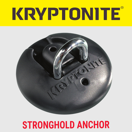 Kryptonite Stronghold Anchor 6.10 lbs. - Permanent Locking Point for Use Indoors or Outdoors to Keep Bicycles; E-Bikes; Scooters Safe (330202)