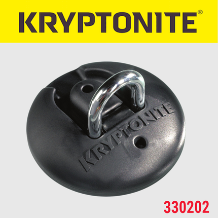 Kryptonite Stronghold Anchor 6.10 lbs. - Permanent Locking Point for Use Indoors or Outdoors to Keep Bicycles; E-Bikes; Scooters Safe (330202)