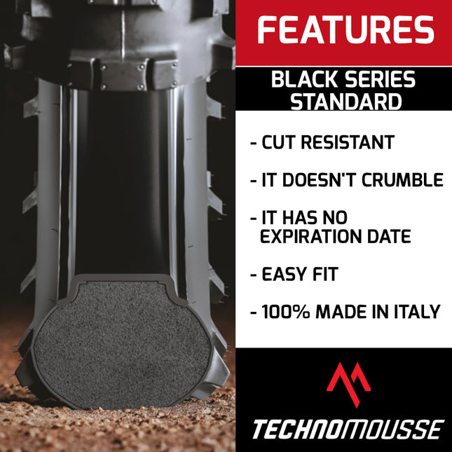 Technomousse 120/90/18 Dirt Bike Rear Tire Mousse Insert Black Series M003 Standard Compound - Enduro Motocross Foam Tire Tube - Puncture and Cut Resistant
