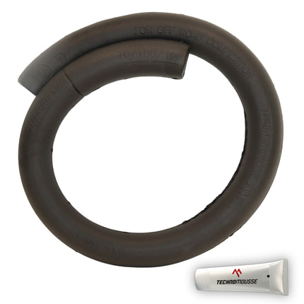 Technomousse 70/100/19-17 Dirt Bike Front Tire Mousse Insert Black Series M009-M010 Standard Compound - Enduro Motocross Foam Tire Tube - Puncture and Cut Resistant