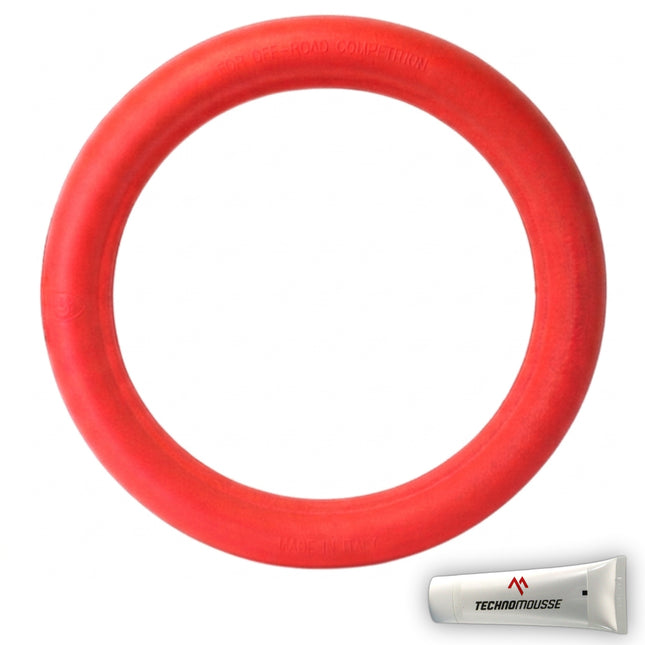 Technomousse 80/100/21 Soft Dirt Bike Front Tire Mousse Insert Red Series M011 Standard Compound - Enduro Motocross Foam Tire Tube - Puncture and Cut Resistant